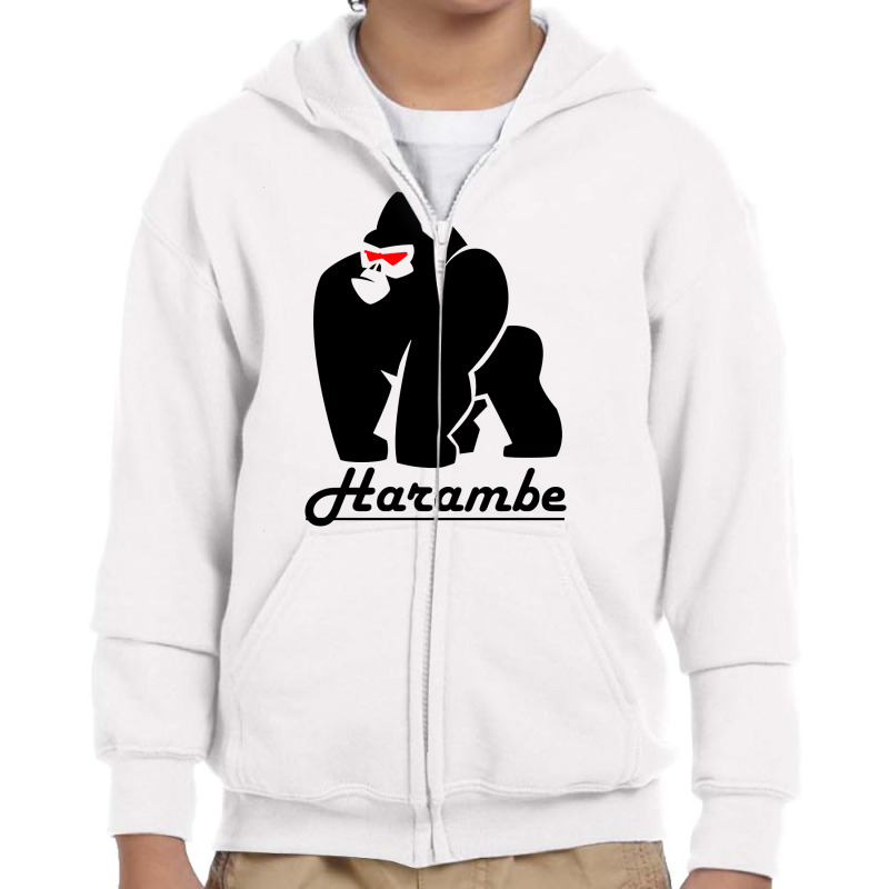 Harambe Youth Zipper Hoodie by arlida88 | Artistshot