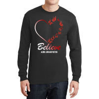 Believe Aids Awareness For Dark Long Sleeve Shirts | Artistshot