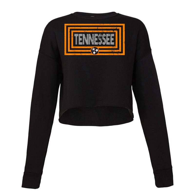 Orange & White Tennessee State Flag Retro Vintage Tennessee T Shirt Cropped Sweater by valerietaverna | Artistshot