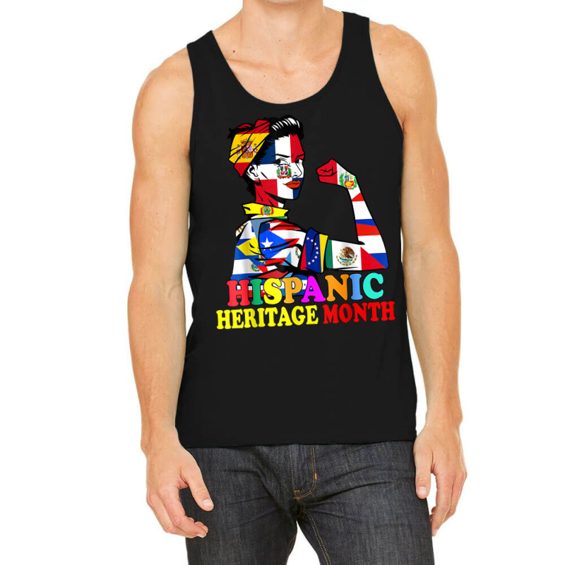 National Hispanic Heritage Month Proud Dominica Latino Women T Shirt Tank Top by belewomritans | Artistshot