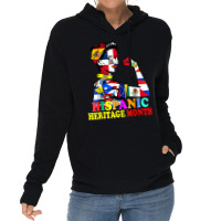 National Hispanic Heritage Month Proud Dominica Latino Women T Shirt Lightweight Hoodie | Artistshot