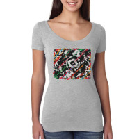 Cowhide And Serape Background Women's Triblend Scoop T-shirt | Artistshot