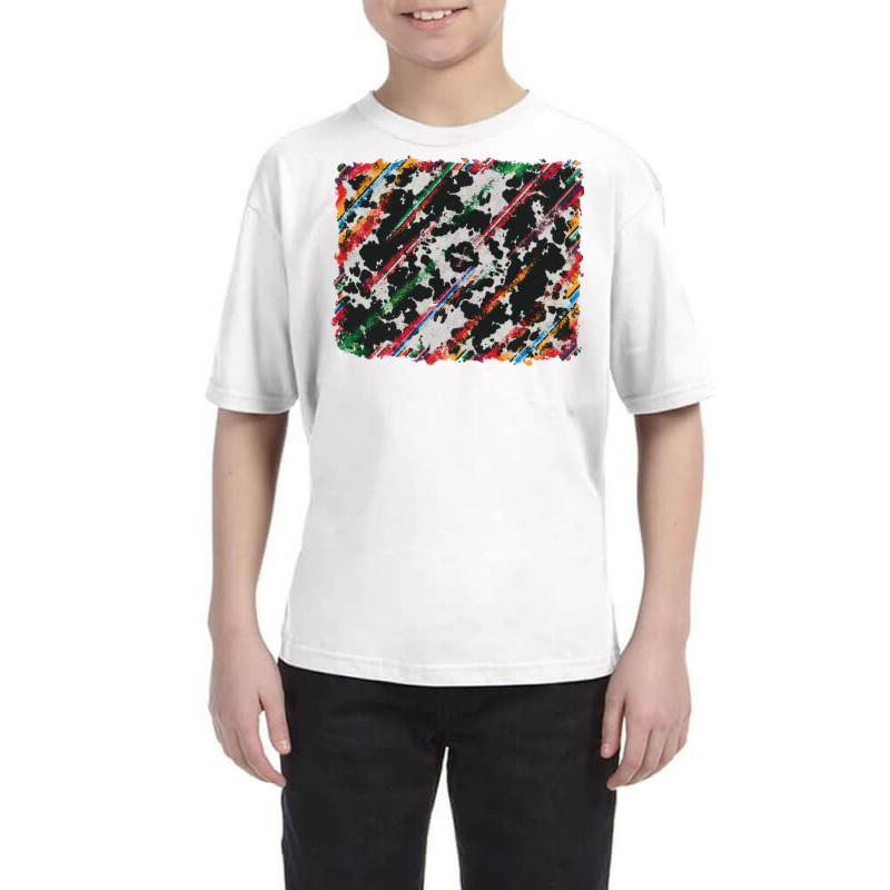 Cowhide And Serape Background Youth Tee | Artistshot