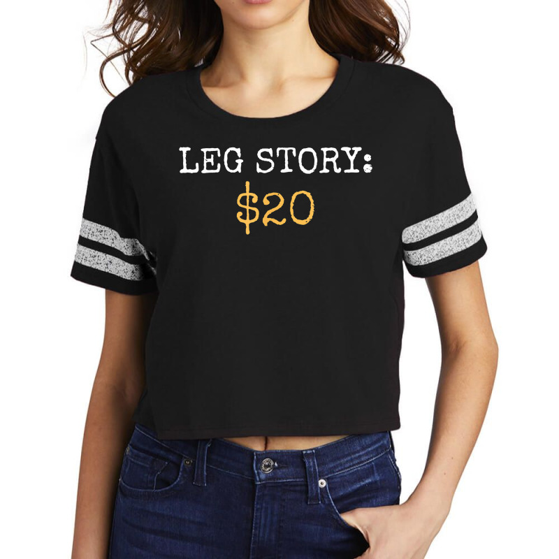 Leg Amputee Story Funny Humor Prosthetic Amputation Gifts T Shirt Scorecard Crop Tee by heartlytreleven | Artistshot