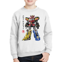 Mighty Morphin Megazord Sumi E Youth Sweatshirt | Artistshot