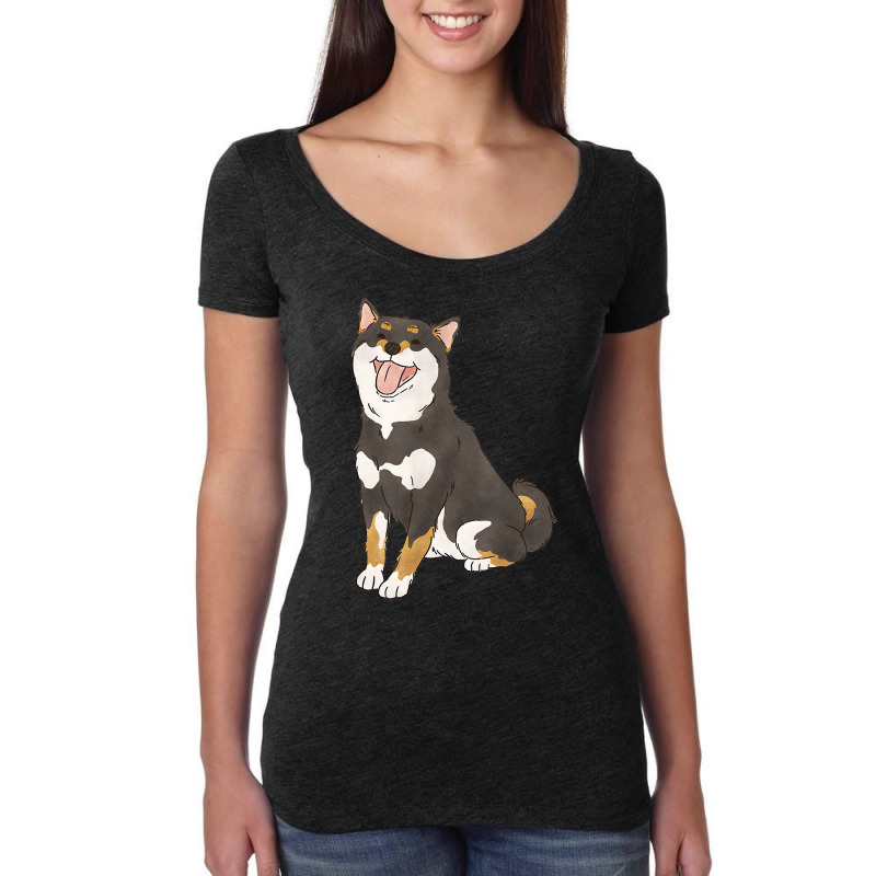 Black And Tan Shiba Lovers Shiba Inu Dog Mom T Shirt Women's Triblend Scoop T-shirt by abdurrehmancappucci | Artistshot