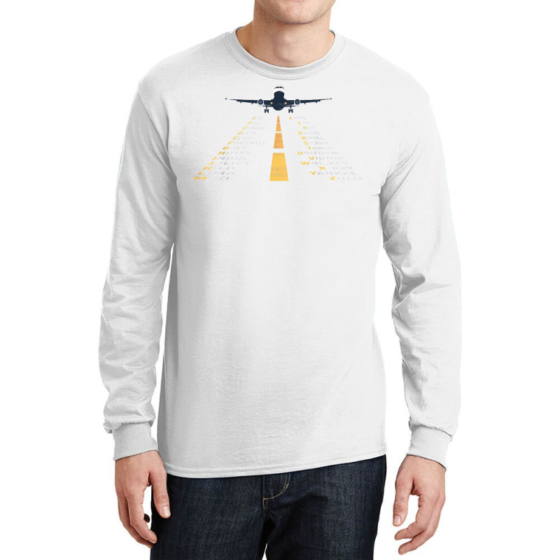 Phonetic Alphabet T Shirt  Pilot Cadet Airplane Shirt Long Sleeve Shirts | Artistshot