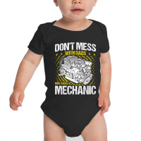 Mechanic Dads Who Raises A Mechanic Mechanic Dad Baby Bodysuit | Artistshot