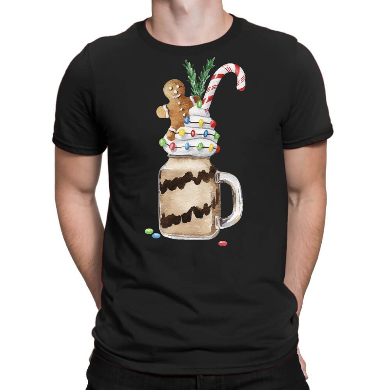 Gingerbread Man Candy Monstershake T  Shirt Christmas Gingerbread Choc T-Shirt by salesmanhuh | Artistshot