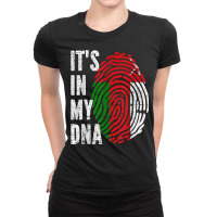 It's In My Dna Oman Flag Funny Omani T Shirt Ladies Fitted T-shirt | Artistshot