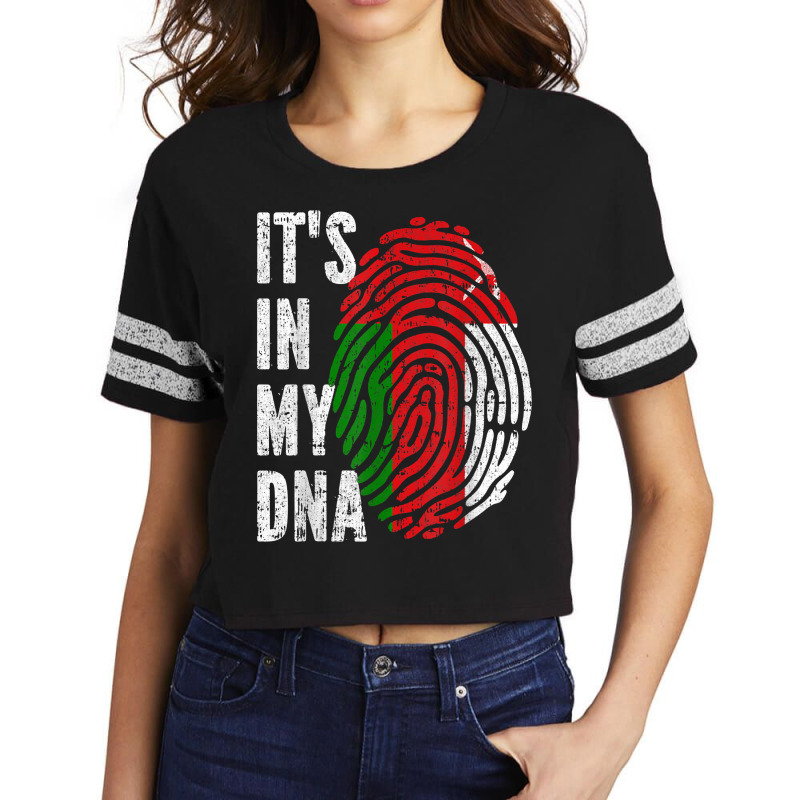 It's In My Dna Oman Flag Funny Omani T Shirt Scorecard Crop Tee by caroldian | Artistshot