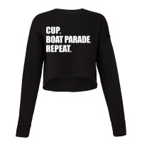 Cup Boat Parade Repeat Cropped Sweater | Artistshot