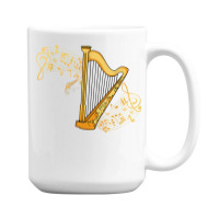 Harp Player Girls Harpist Women Men Music Harp T Shirt 15 Oz Coffee Mug | Artistshot