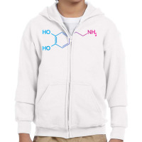 Dopamine Molecule Happiness   Biologist Tank Top Youth Zipper Hoodie | Artistshot