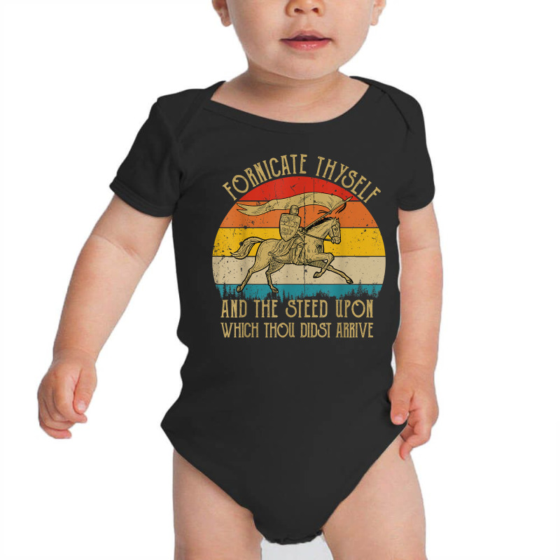 Fornicate Thyself And The Steed Upon Which Thou Didst Arrive T Shirt Baby Bodysuit by harmanyuan | Artistshot