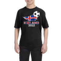 Iceland Flag Jersey Supporter Icelandic Soccer Team Iceland T Shirt Youth Tee | Artistshot