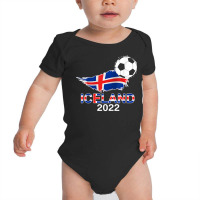 Iceland Flag Jersey Supporter Icelandic Soccer Team Iceland T Shirt Baby Bodysuit | Artistshot