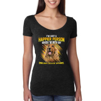 Dog English Cocker Spaniel Im Just A Happier Person Puppy Paw Women's Triblend Scoop T-shirt | Artistshot