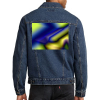 Multicolor Gradient Background For Cover Template, Blurred, Etc Men Denim Jacket | Artistshot