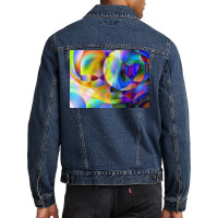 Multicolor Gradient Background For Cover Template, Blurred, Etc Men Denim Jacket | Artistshot