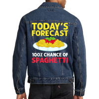 Spaghetti Pasta Noodles Sauce Recipes Italian Meatballs T Shirt Men Denim Jacket | Artistshot