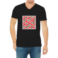 Cherry Collection Black And Red V-neck Tee | Artistshot