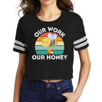 Bee Vegan T  Shirt Our Work Our Honey Bee Vegan Plantbased Funny Novel Scorecard Crop Tee | Artistshot