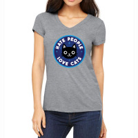 Hate People, Love Cats Women's V-neck T-shirt | Artistshot