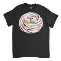 Handrawn Easter Themed Food T  Shirt Meringue Cookie Nest With Colorfu Classic T-shirt | Artistshot