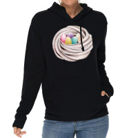 Handrawn Easter Themed Food T  Shirt Meringue Cookie Nest With Colorfu Lightweight Hoodie | Artistshot