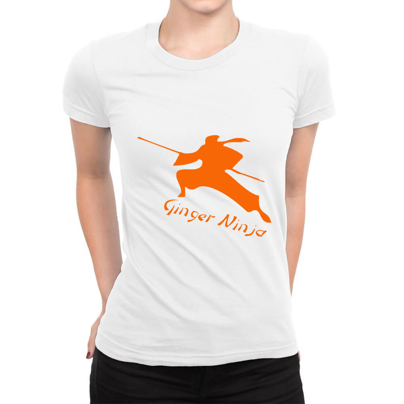 Ginger Ninja Proud Red Head Ladies Fitted T-Shirt by zivanara | Artistshot