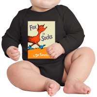 Dr. Seuss  In Socks Book Cover Long Sleeve Baby Bodysuit | Artistshot