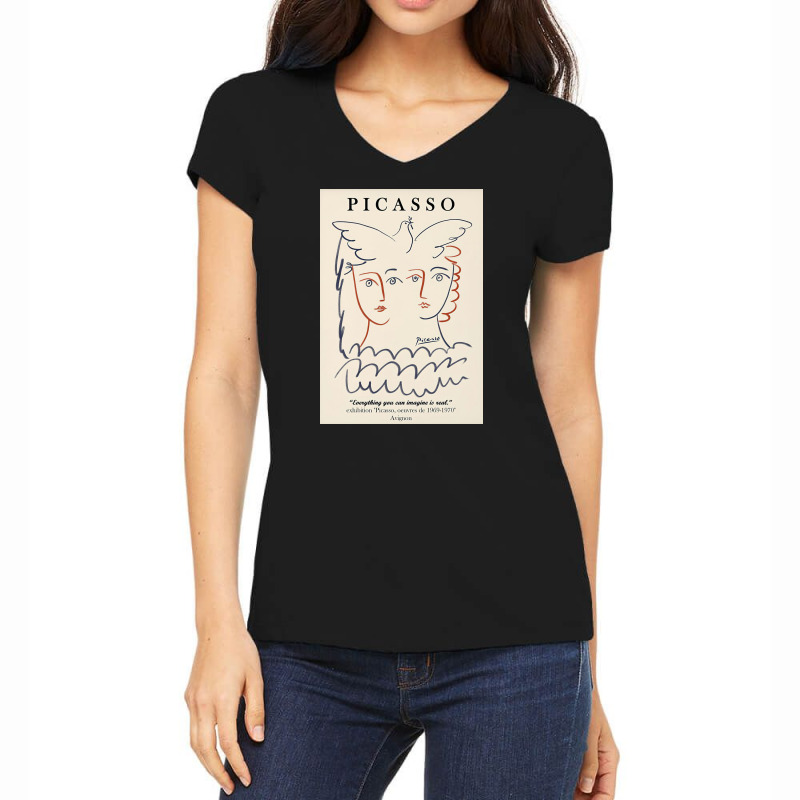 Picasso Everything You Can Imagine Is Real Women's V-neck T-shirt | Artistshot