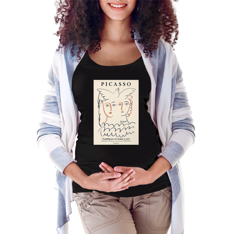 Picasso Everything You Can Imagine Is Real Maternity Scoop Neck T-shirt | Artistshot