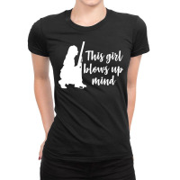 Hunting Girl T  Shirt Funny Hunting Girl Hunter This Girl Blows Up Min Ladies Fitted T-shirt | Artistshot