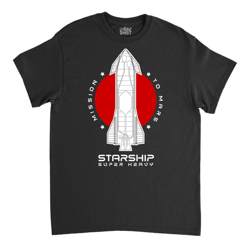 Starship Sn15 Mission To Mars Space Rocket X Raptor Launch Pullover Ho Classic T-shirt by tandonwelters | Artistshot