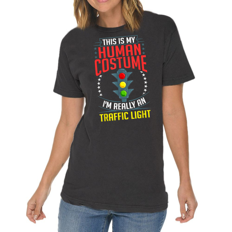 Traffic Light Sign Green Yellow Red Stop Stoplight T Shirt Vintage T-shirt | Artistshot