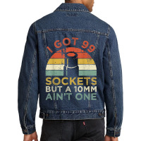 Mechanic I Got 99 Sockets But A 10mm Ain't One Funny Mechanic Men Denim Jacket | Artistshot