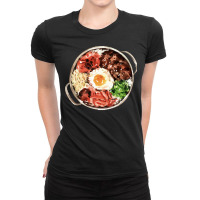 Korean Beef Rice Bowl T  Shirt Korean Beef Bulgogi Bibimbap T  Shirt Ladies Fitted T-shirt | Artistshot