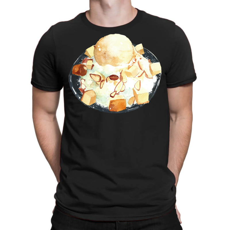 Korean Shaved Ice Bingsu T  Shirt Korean Almond Vanilla Bingsu Ice Cre T-Shirt by salesmanhuh | Artistshot