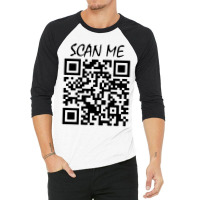 Qr Bar Code 3/4 Sleeve Shirt | Artistshot