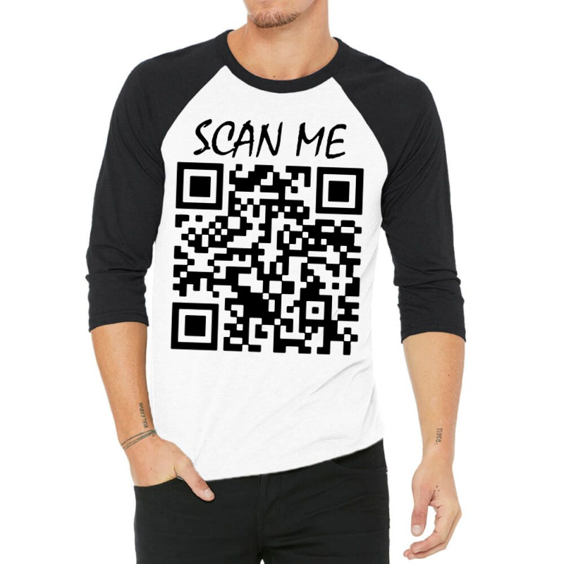 Qr Bar Code 3/4 Sleeve Shirt | Artistshot