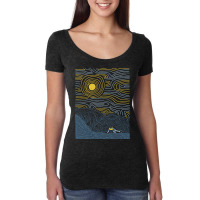 Surf Line Women's Triblend Scoop T-shirt | Artistshot