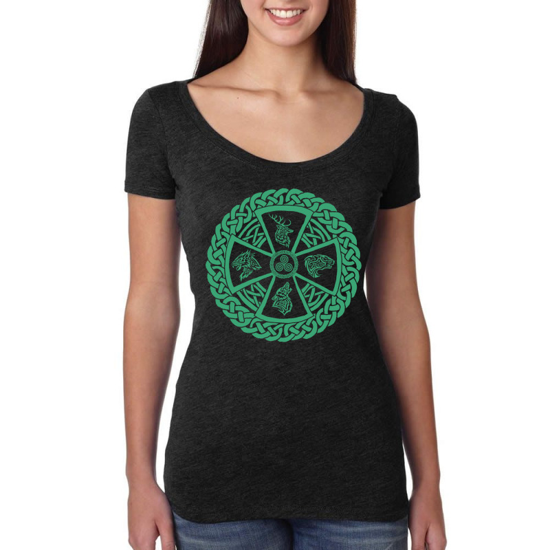Celtic Nature Women's Triblend Scoop T-shirt | Artistshot