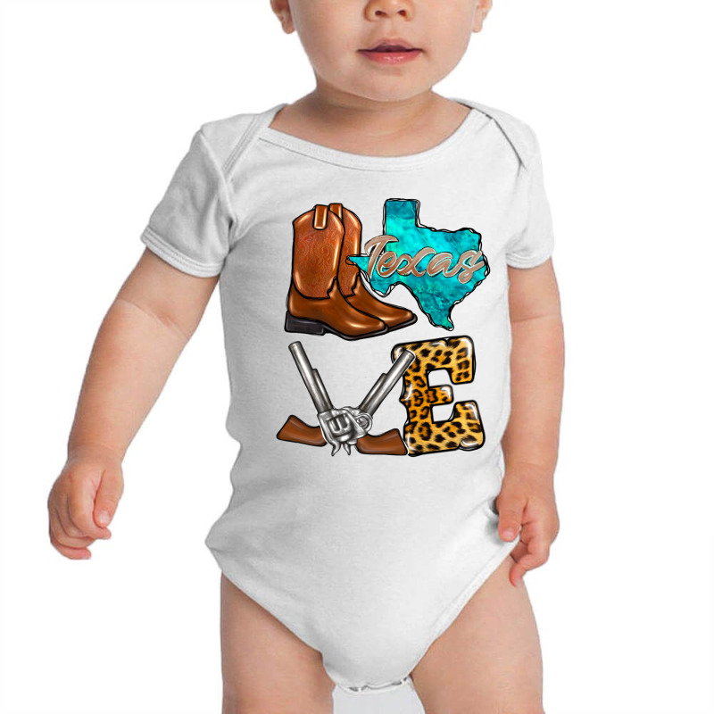 Love Texas Baby Bodysuit by GaiasDesignStudioArt | Artistshot