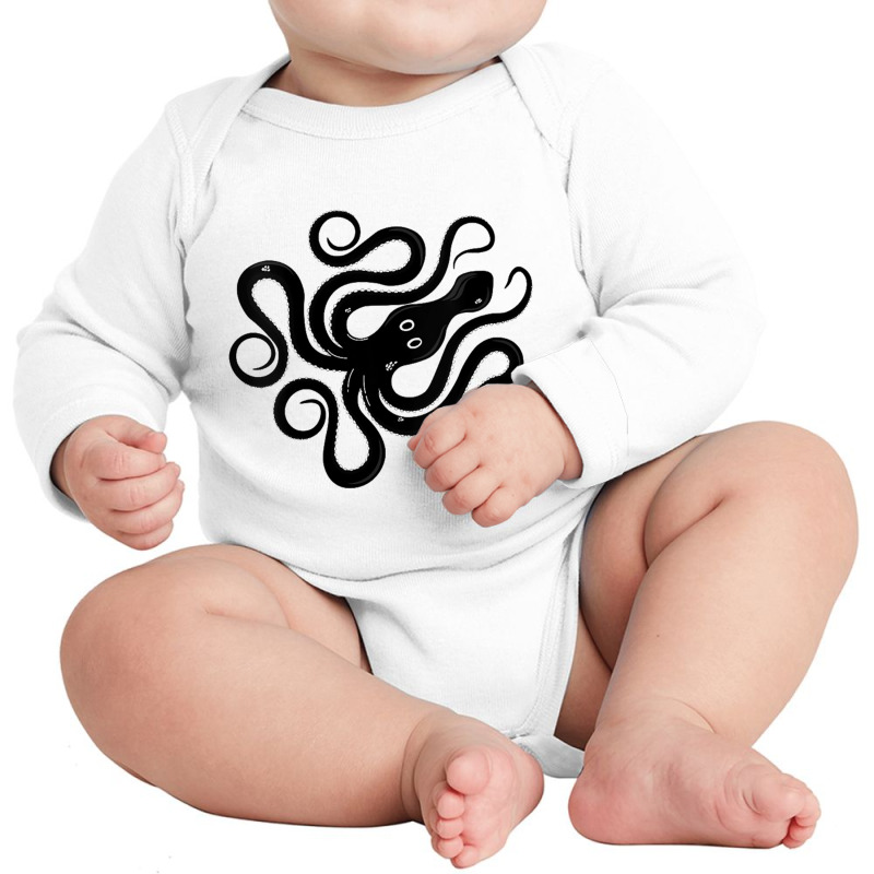 Womens Minoan Octopus Long Sleeve Baby Bodysuit by nbobatiga | Artistshot