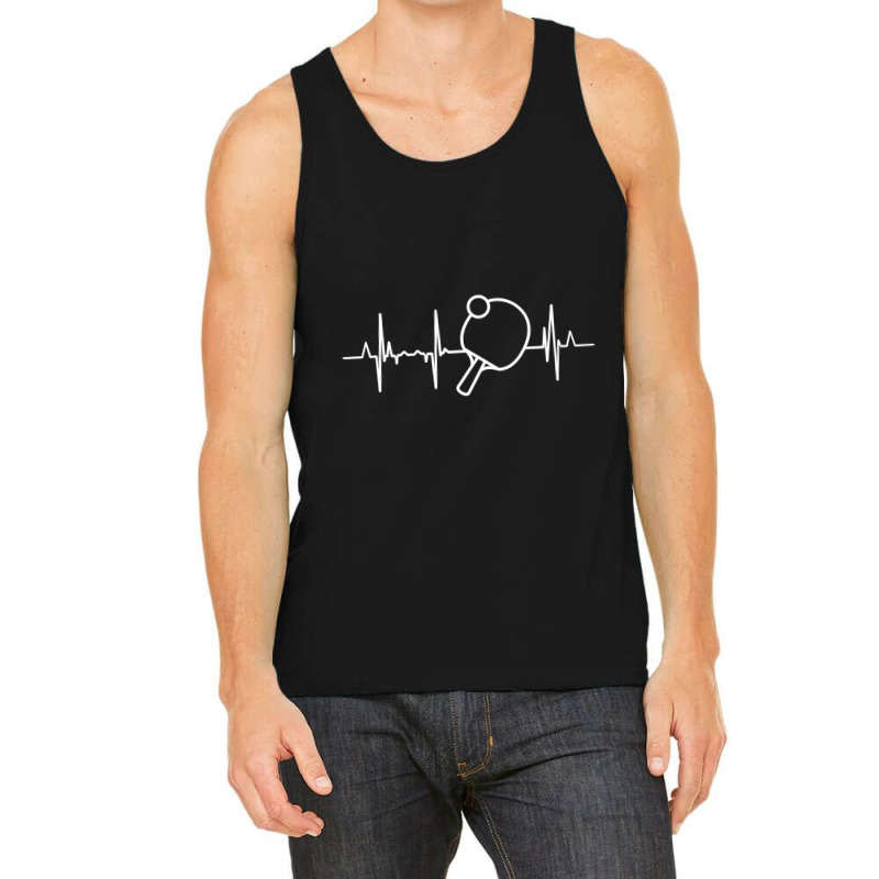 Table Tennis Heartbeat Ping Pong T Shirt Tank Top by HUUY | Artistshot