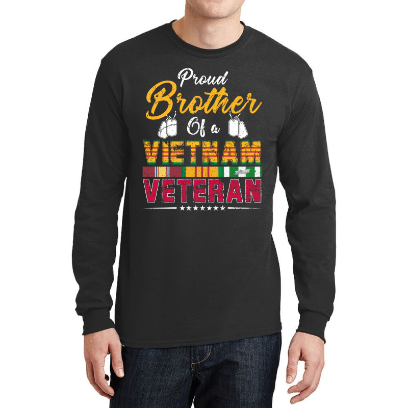 Vietnam Veteran Shirts Proud Brothertees Men Boys Gifts Long Sleeve Shirts | Artistshot