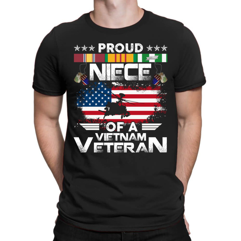 Vietnam Veteran Shirts Proud Niece Tees Men Boys Gifts T-shirt | Artistshot