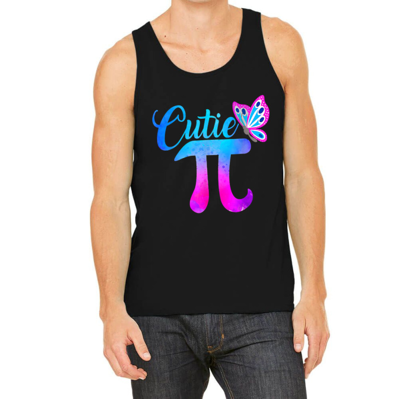 Cute & Funny Cutie Pi Math Pie Butterfly Adorable Math Pun Tank Top | Artistshot